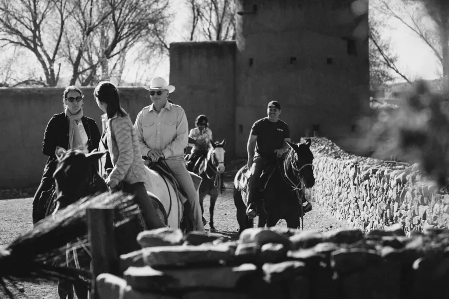 Attendees on a horseback ride at EO Alchemy, Scottsdale, 2025