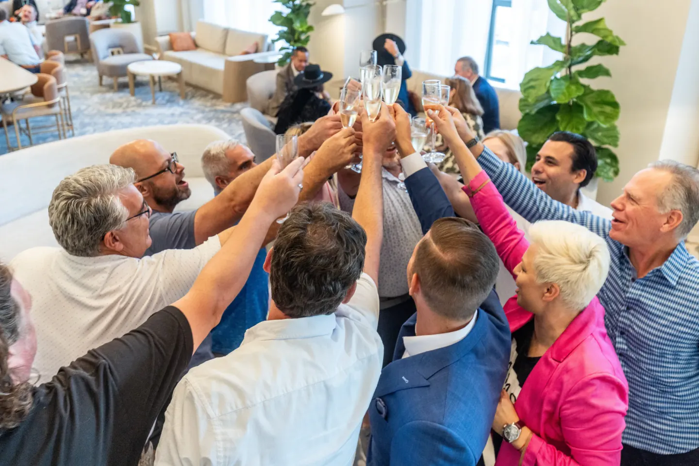 Attendees toasting at EO XCentric, Detroit, 2023