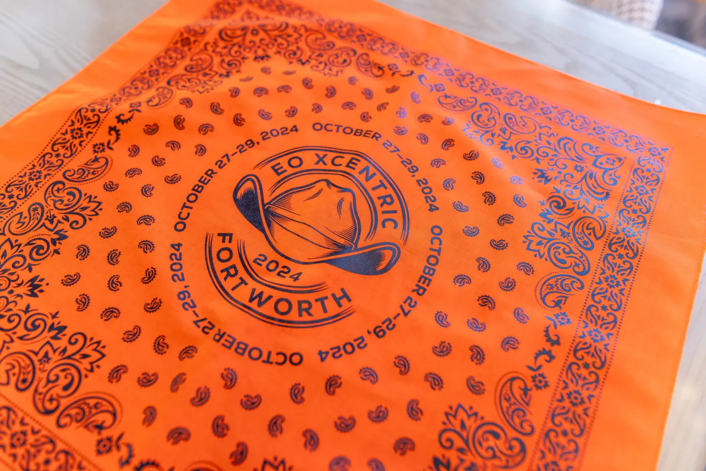 Custom EO XCentric bandana, Fort Worth, 2024