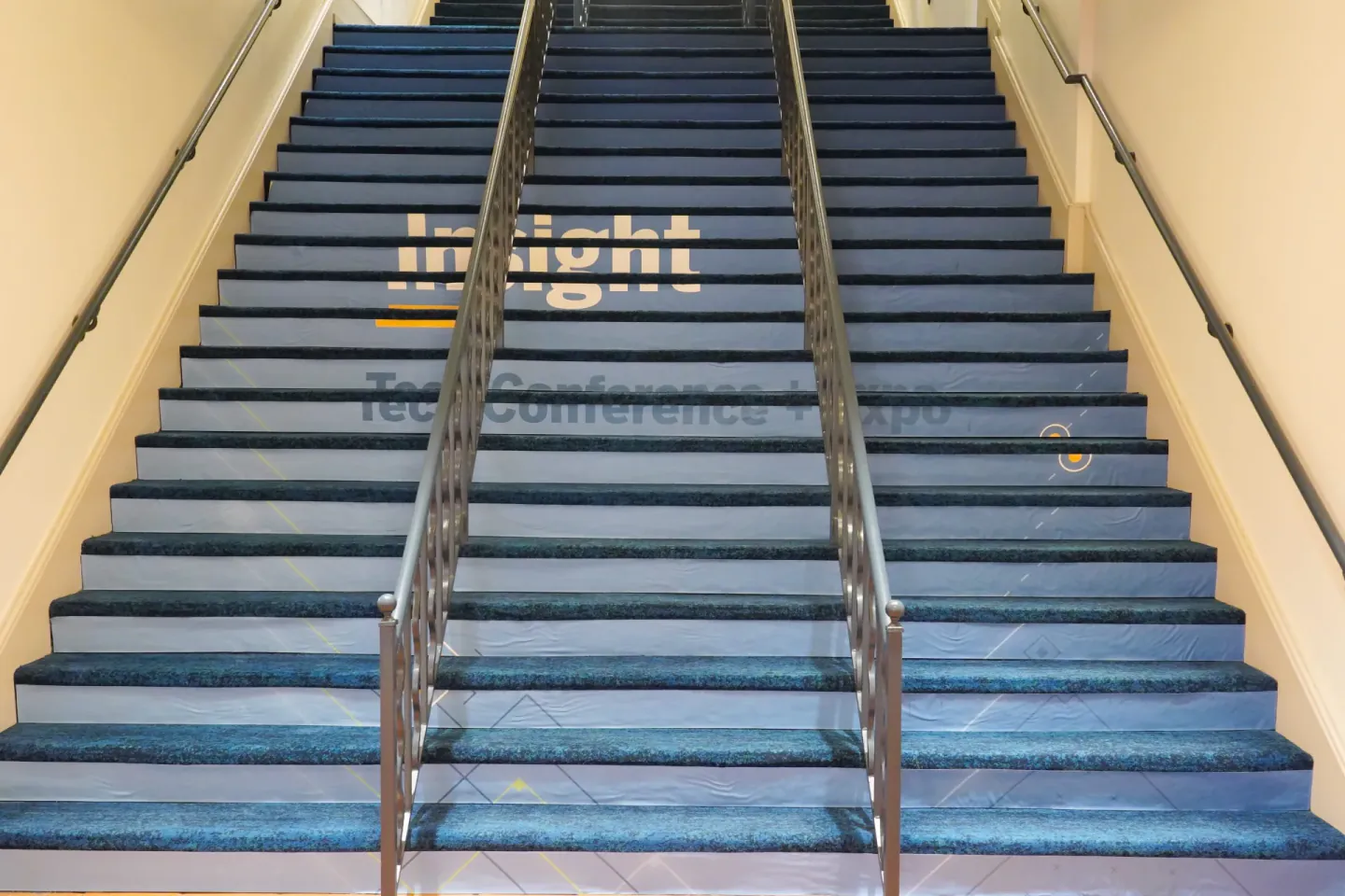 Insight stair runner at Trimble Insight, Orlando, 2022