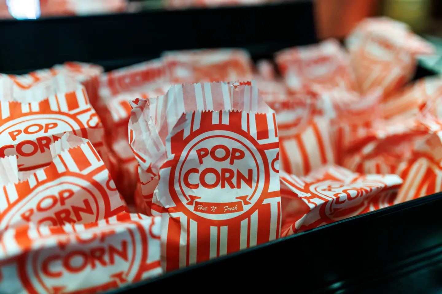 Popcorn bags at a break station, EO XCentric, Fort Worth, 2024
