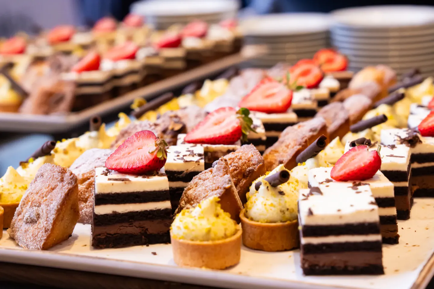 Dessert platters at SCL, Montreal, 2024