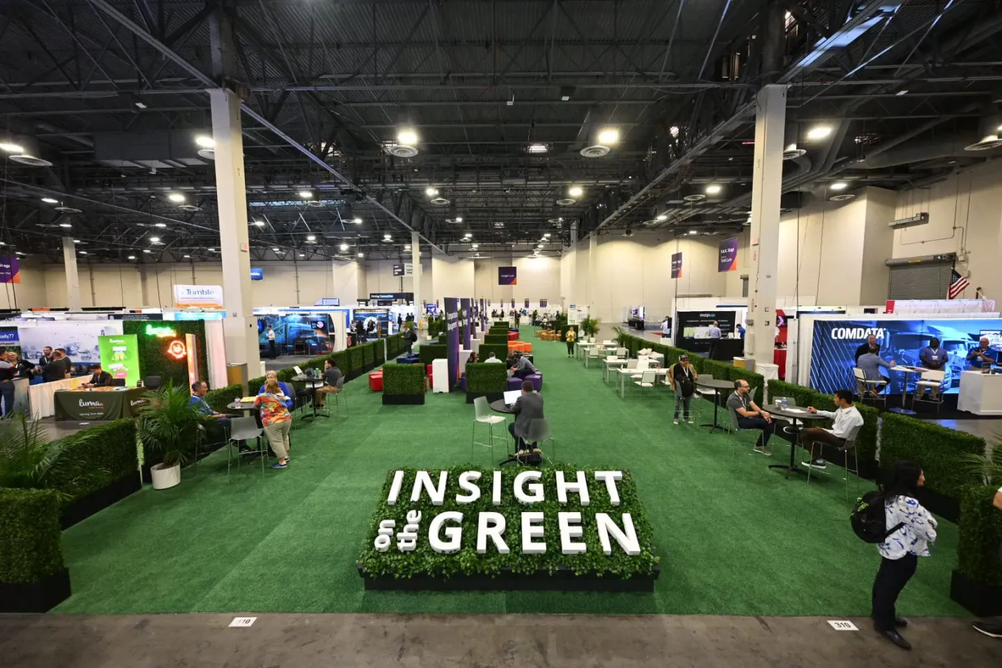 Insight on the Green lounge on the exhibit floor, Las Vegas, 2024