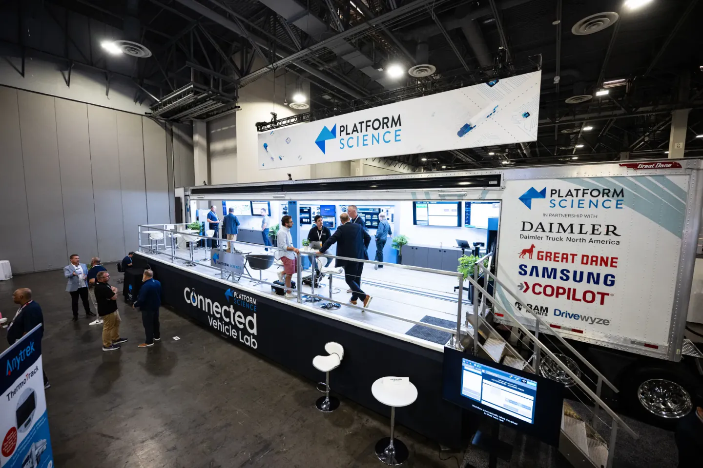 Platform Science Connected Vehicle Lab on the exhibit floor at Trimble Insight, Las Vegas, 2024