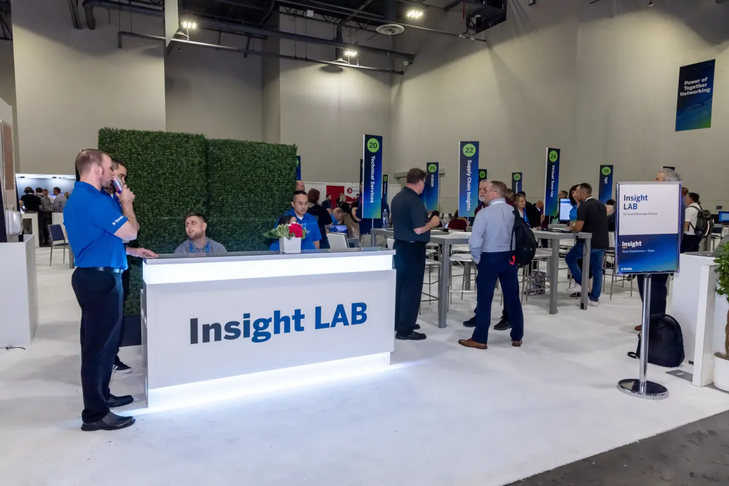 Insight LAB desk on the exhibit floor at Trimble Insight, Orlando, 2022