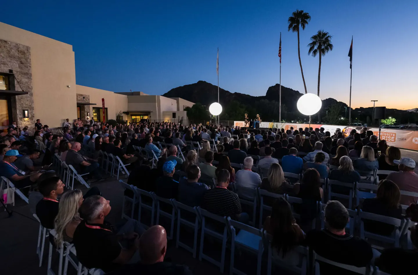 Outdoor evening session at EO Alchemy, Scottsdale, 2025