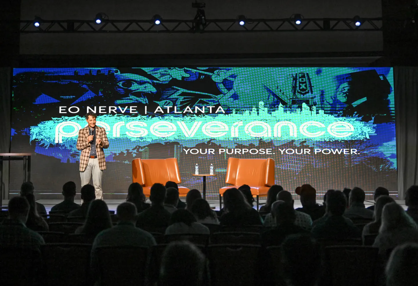 General session stage at EO NERVE, Atlanta, 2024