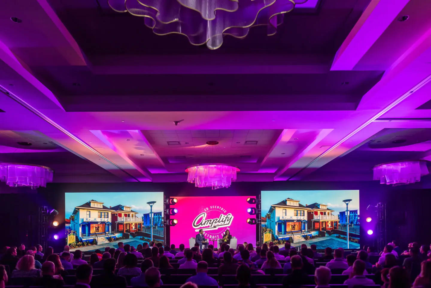 Amplify general session stage at EO XCentric, Detroit, 2023