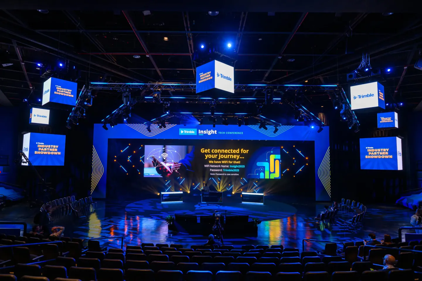 General session stage at Trimble Insight, New Orleans, 2025