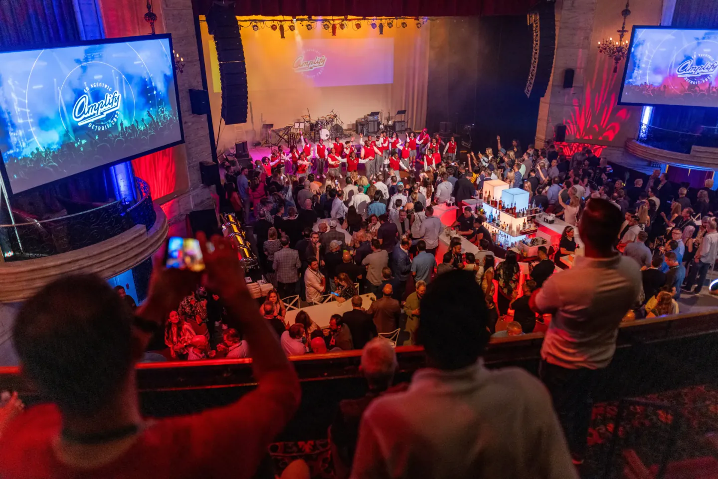 Theater reception at EO XCentric, Detroit, 2023