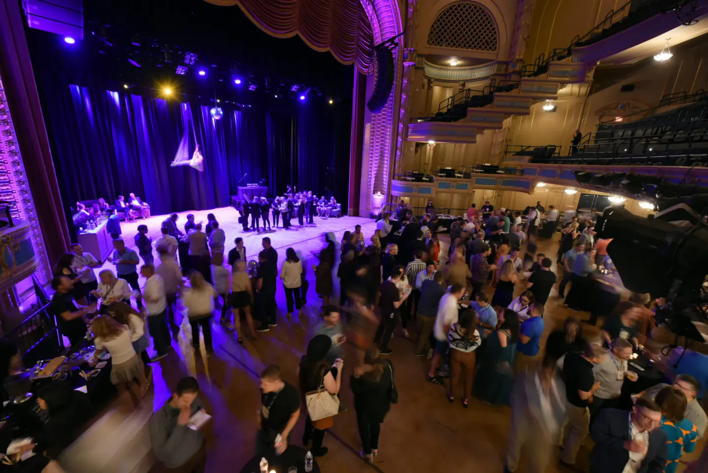 Reception in a historic theater
