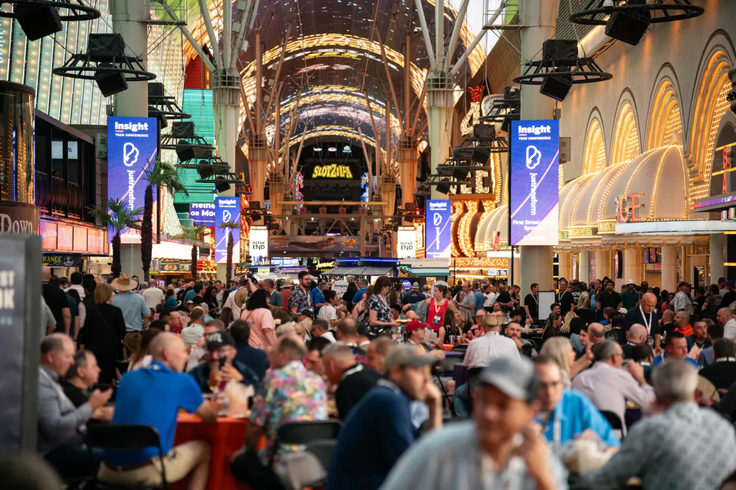 Fremont Street dinner at Trimble Insight, Las Vegas, 2024