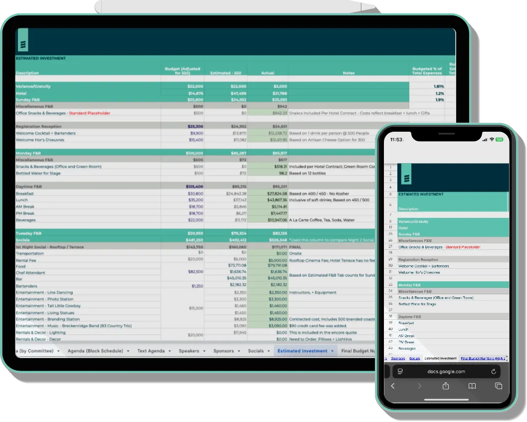 Coterie Spark program playbook shown on tablet and mobile
